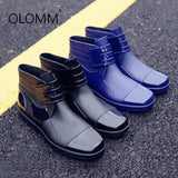 Short rain boots men's non-slip waterproof shoes rubber shoes fashion zapatos de hombre  men boots