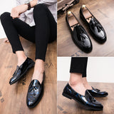 2019 New Men's British Casual Leather Shoes  Low Shoes Loafers Moccasins Men Flats Pointed Toe Breathable Shoes