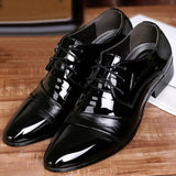 Fashion Business Men Dress Shoes 2019 New Classic Leather Men's Suits Shoes Pointed leisure Slip On Dress Shoes Men Oxfords