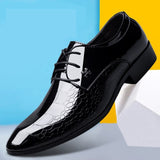 Fashion Business Men Dress Shoes 2019 New Classic Leather Men's Suits Shoes Pointed leisure Slip On Dress Shoes Men Oxfords