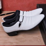 Fashion Business Men Dress Shoes 2019 New Classic Leather Men's Suits Shoes Pointed leisure Slip On Dress Shoes Men Oxfords