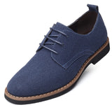 2019 High Quality Suede Leather Soft Shoes Men Loafers Oxfords Casual Male Formal Shoes Spring Lace-Up Style Men's Shoes