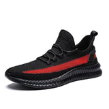 Factory Direct New Style Summer Fly Woven Men Shoes Breathable Rubber Shoes Sneakers Wear-Resistant Casual Running Shoes Mesh Sh