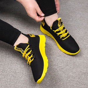 SAGACE New Mesh Men Casual Shoes Lace-up Men's Flying Weaving Tourist Leisure Sports Shoes for male casual shoes men sneakers