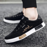 2018 New Spring Summer Canvas Shoes Men Sneakers Low Top Black Shoes Men's Casual Shoes Male Brand Fashion Sneakers