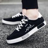 2018 New Spring Summer Canvas Shoes Men Sneakers Low Top Black Shoes Men's Casual Shoes Male Brand Fashion Sneakers