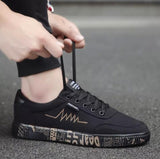 2018 New Spring Summer Canvas Shoes Men Sneakers Low Top Black Shoes Men's Casual Shoes Male Brand Fashion Sneakers