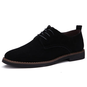 Merkmak Brand Plus Size 48 Men Casual Shoes Oxfords Cow Suede Men's Flats Spring Autumn Fashion  Classic Shoes