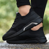 Men's Casual Comfortable Board Shoes Breathable Sneakers For Men Casual Shoes Flock Sneakers Basic Shoe &&48