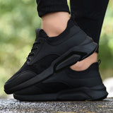 Men's Casual Comfortable Board Shoes Breathable Sneakers For Men Casual Shoes Flock Sneakers Basic Shoe &&48