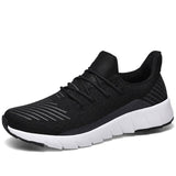 Men Casual Sports Shoes Mesh Breathable Men's Shoes Set Foot Running Shoes Men Comfortable Flying Woven Tide Shoes Running Shoes