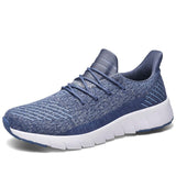 Men Casual Sports Shoes Mesh Breathable Men's Shoes Set Foot Running Shoes Men Comfortable Flying Woven Tide Shoes Running Shoes