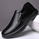 2019 Men's Genuine Leather Shoes 38-47 Head Leather Soft Anti-slip Rubber Loafers Shoes Man Casual Real Leather Shoes