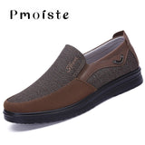 Men's Casual shoes Slip on Loafers Plus size 38-50 Trainers Adult Patchwork None-Woven Breathable Boat shoes leather male shoe