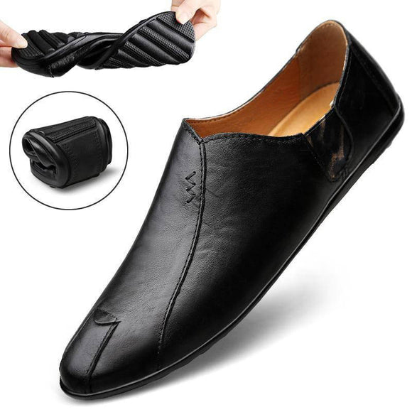 Spring and Summer Men's Loafers New Casual Business Male Flat Shoes Lazy Work Breathable Mens Driving Flat Sneakers