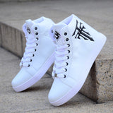 Spring Men's Shoes Korean Version Of The Trend Of High-top Shoes Men's White Casual Wild Shoes Sneakers