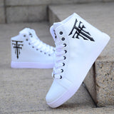 Spring Men's Shoes Korean Version Of The Trend Of High-top Shoes Men's White Casual Wild Shoes Sneakers