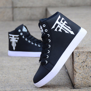 Spring Men's Shoes Korean Version Of The Trend Of High-top Shoes Men's White Casual Wild Shoes Sneakers