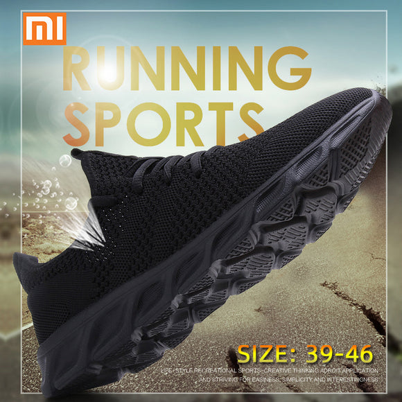 Xiaomi Light Running Shoes Flyknit Breathable Lace-Up Jogging Shoes for Man Sneakers Anti-Odor Men's Casual Shoes Drop Shipping