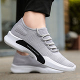 Summer Causal Shoes for Man Breathable Mesh Tenis Shoes Male Black White Outdoor Walking Sneakers Men Footwear 2018