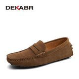 DEKABR Size 49 Men Casual Shoes Fashion Men Shoes Genuine Leather Men Loafers Moccasins Slip On Men's Flats Male Driving Shoes